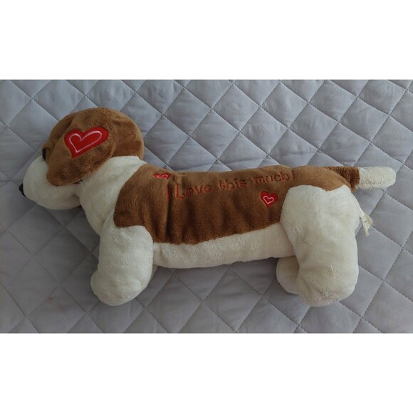 Dan Dee Plush Dachshund Dog stuffed toy,good Condition, 14 Inch Wide And 5 Inch - Picture 1 of 8